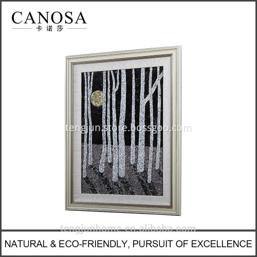 ECO friendly white with black MOP wall picture